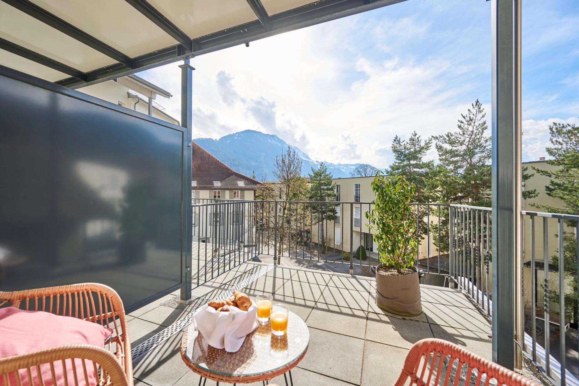 Aparthotel Krone - Self Check-In Unterseen 外观 照片